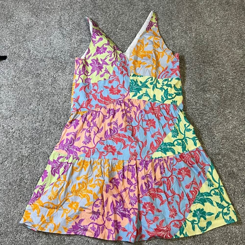 Derek Lam 10 Crosby Multicolored Floral Print Colette Dress size 8